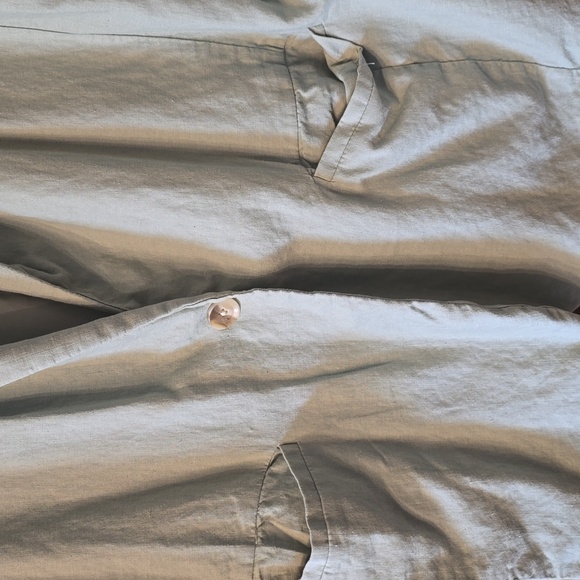 A New Day Linen Blazer In Spring Green XL - Picture 2 of 6